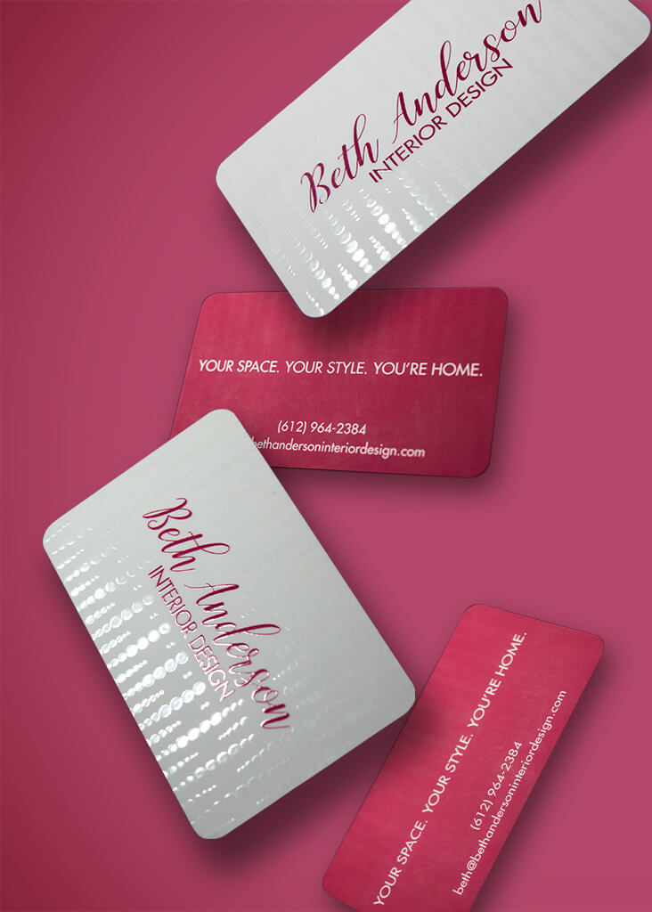 Beth Anderson Interior Design business card mockup