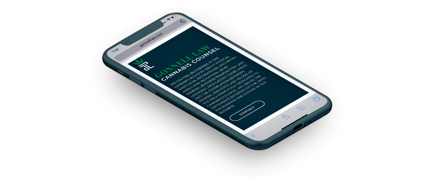 Gonnell Law mobile web design